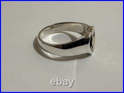 James Avery Sterling Silver 14K Yellow Gold Dove of Peace Ring Size 6.5