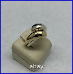 James Avery Sterling Silver/14K Yellow Gold Puzzle Ring Size 4.5