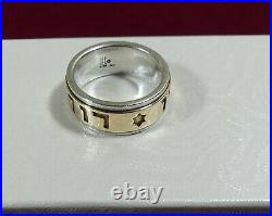 James Avery Sterling Silver 14K Yellow Gold Ring Song of Solomon My Beloved