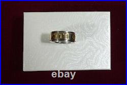 James Avery Sterling Silver 14K Yellow Gold Ring Song of Solomon My Beloved