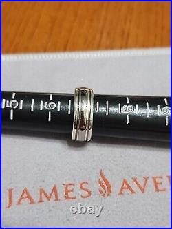 James Avery Sterling Silver & 14k Gold Simplicity Wedding Band Size 7