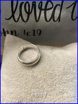 James Avery Sterling Silver 14k Simplicity Band Ring Size 6