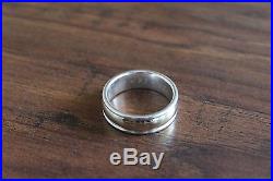 James Avery Sterling Silver & 14k Yellow Gold Ring Size 12 1/2 Simplicity