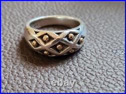 James Avery Sterling Silver 925 & 14Kt Gold Ring