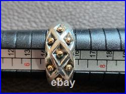James Avery Sterling Silver 925 & 14Kt Gold Ring