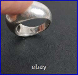 James Avery Sterling Silver. 925 Hammered Dome Ring Size 7 EUC