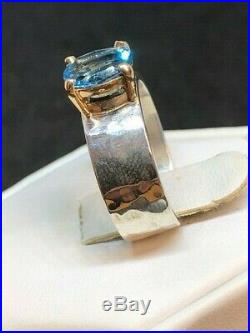 James Avery Sterling Silver 925 Julietta Ring with Blue Topaz CT