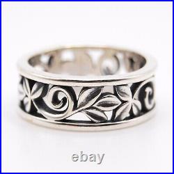 James Avery Sterling Silver ABOUNDING VINE BAND RING Size 10 Retired