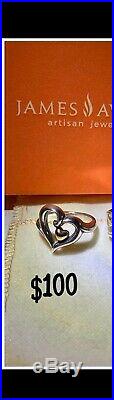 James Avery Sterling Silver And 14K Gold Joy Of My Heart Ring