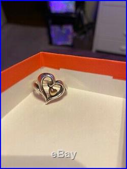 James Avery Sterling Silver And 14K Gold Joy Of My Heart Ring