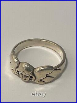 James Avery Sterling Silver Angel Ring Rare Vintage Size 8