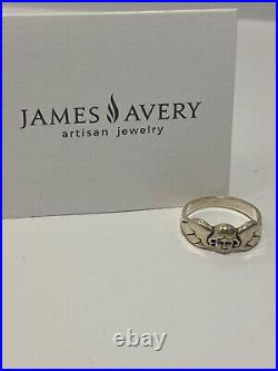 James Avery Sterling Silver Angel Ring Rare Vintage Size 8