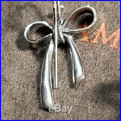 James Avery Sterling Silver Bow Set Includes Earrings, Necklace and Ring