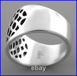 James Avery Sterling Silver Cutout Dome Ring Size 9