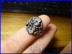 James Avery Sterling Silver Dogwood Flower Ring Size 6.5