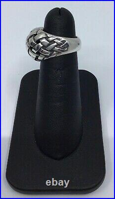 James Avery Sterling Silver Domed Weave Ring