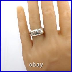 James Avery Sterling Silver Engraveable Braided Band Ring Size 8 LLI4