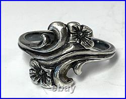 James Avery Sterling Silver Flower Blossom Ring Size 6.5