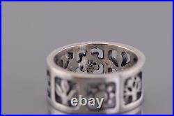 James Avery Sterling Silver Four Seasons Cutout Band Ring 925 Sz 5