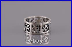 James Avery Sterling Silver Four Seasons Cutout Band Ring 925 Sz 5