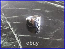 James Avery Sterling Silver Key to my Heart Wide Band Ring Size 8 1/2