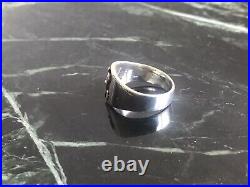 James Avery Sterling Silver Key to my Heart Wide Band Ring Size 8 1/2
