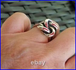 James Avery Sterling Silver Large Love Knot Ring-5-3/4