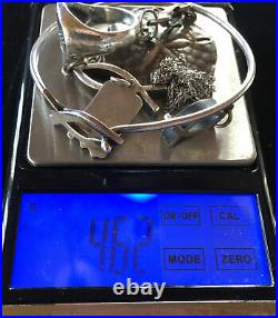 James Avery Sterling Silver Lot- Eagle Ring, Sand Dollar, Chain, 3 Ichthus Piece