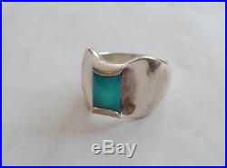 James Avery Sterling Silver Monaco Ring with Chalcedony Sz 8 RETIRED