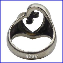 James Avery Sterling Silver Mothers Love 19mm Size6 Ring 6.3gr #1774