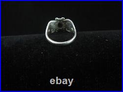 James Avery Sterling Silver Open Lattice Amethyst Hearts Scroll Ring Size 5.75