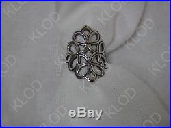 James Avery Sterling Silver Open Scrolled Lattice Ring Size 10 Retired