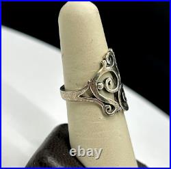 James Avery Sterling Silver. Open Sorrento Scroll Ring