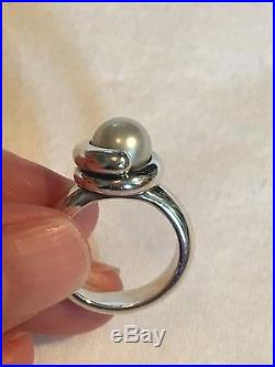 James Avery Sterling Silver Pearl ring discontinued rare
