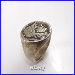 James Avery Sterling Silver Rare Retired Soldier Warrior Cameo Ring Sz 9.5 LDE4