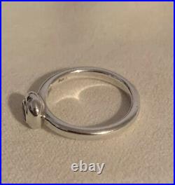 James Avery Sterling Silver Remembrance Aqua Spinel Ring- Size 5 Ring- Excellent