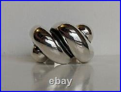 James Avery Sterling Silver Sisterhood Ring 14.3g Sz 6.5 Excellent Condition