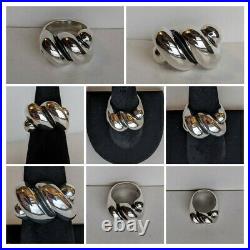 James Avery Sterling Silver Sisterhood Ring 14.3g Sz 6.5 Excellent Condition