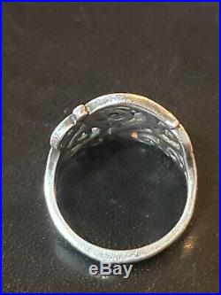 James Avery Sterling Silver Sorrento Scroll Ring Size 9 Exc Condition