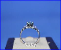 James Avery Sterling Silver Synthetic Aquamarine Spanish Lace Ring Size 6.5