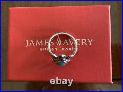 James Avery Sterling Silver Turquoise Turtle Ring, size 9, Excellent Condition