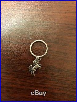 James Avery Sterling Silver Unicorn Dangle Ring Size 4