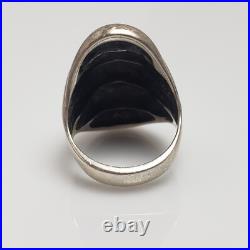James Avery Sterling Silver Wide Scalloped Dome Ring Size 7.25