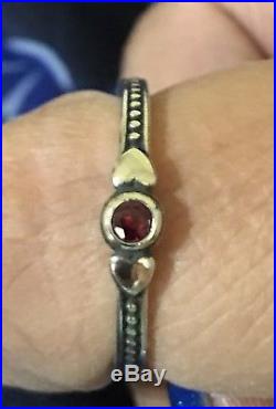 James Avery Sweetheart Ring with Lab-Created Ruby Size 10