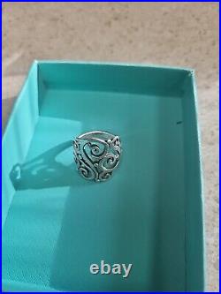 James Avery Swirling Silver Ring 7.75 us