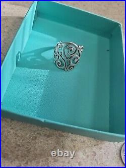 James Avery Swirling Silver Ring 7.75 us