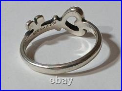 James Avery The Hearts Key Retired Sterling Silver 925 Ring Size 6