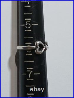 James Avery The Hearts Key Retired Sterling Silver 925 Ring Size 6