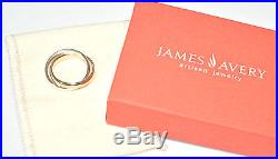 James Avery'Together We Are One' 14k Gold & Sterling Band Ring Size 6.5