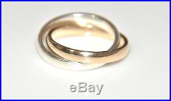 James Avery'Together We Are One' 14k Gold & Sterling Band Ring Size 6.5